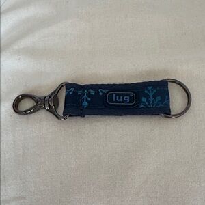 Lug Link Fabric Key Chain -  SNOWMAN TREES New